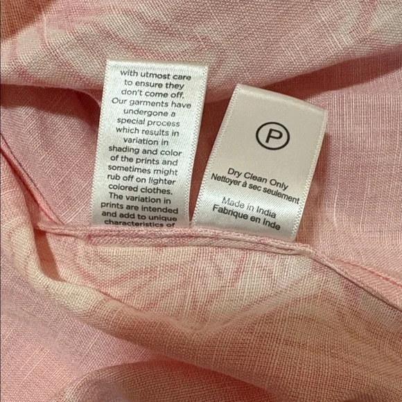 Hemant & Nandita Asha Shirt & Long Skirt Set in Pink Floral SZ XS NWT - Picture 8 of 8